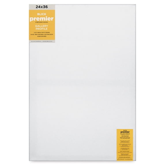 Blick Premier Stretched Cotton Canvas - Gallery Profile, Splined, 24" x 36"