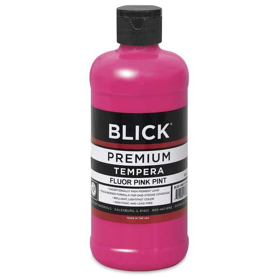 Blick Premium Grade Tempera - Fluorescent Pink, Pint