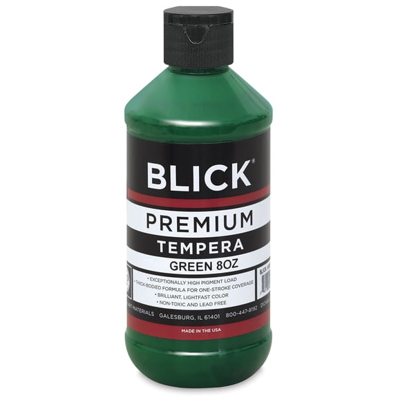 Blick Premium Grade Tempera - Green, 8 oz bottle