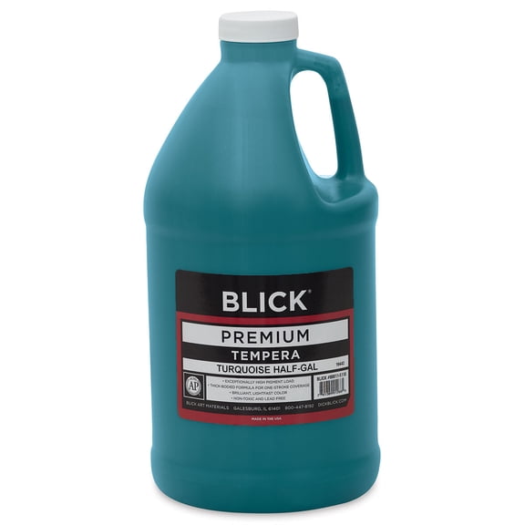 Blick Premium Grade Tempera - Turquoise, Half Gallon