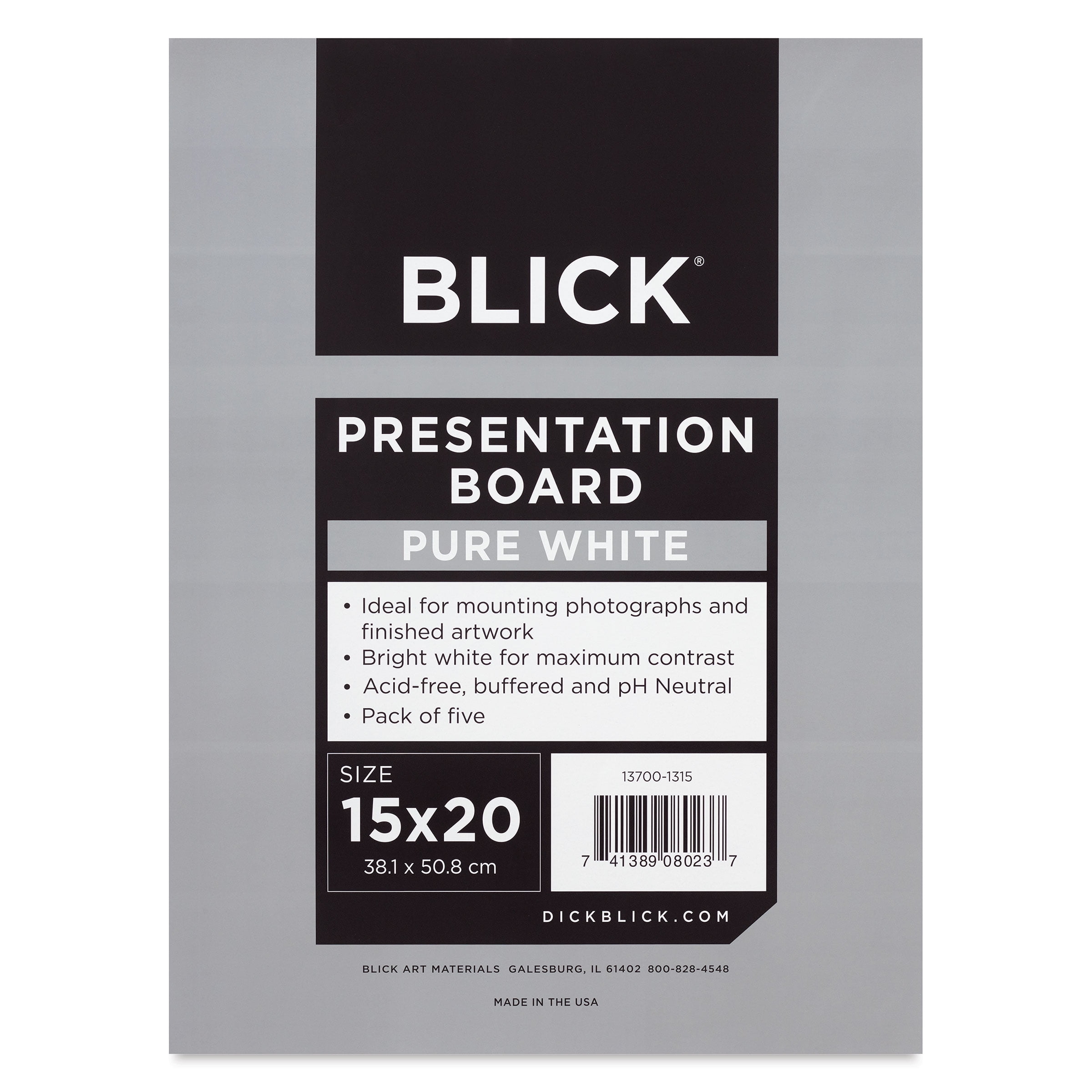 Blick Presentation Board Pack 15 X 20 Pure White Pkg Of 5 blick-presentation-board-pack-15-x-20-pure-white-pkg-of-5