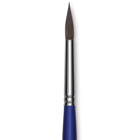 Blick Scholastic Red Sable Brush - Round, Long Handle, Size 8