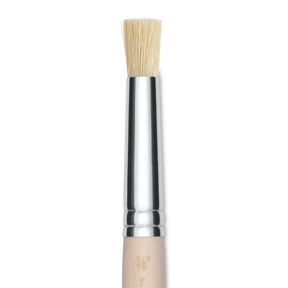 Blick Scholastic White Bristle Brush - Stencil Brush, 3/8"