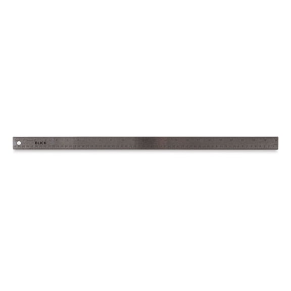 Blick Stainless Steel Ruler - 24", cork backed