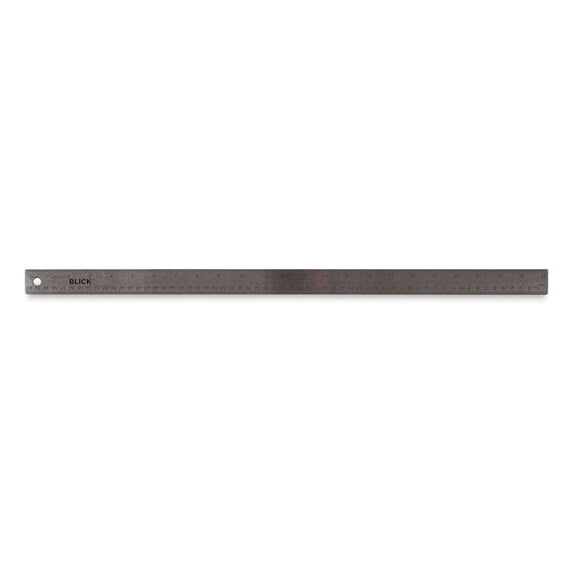 Blick Stainless Steel Ruler - 24", cork backed