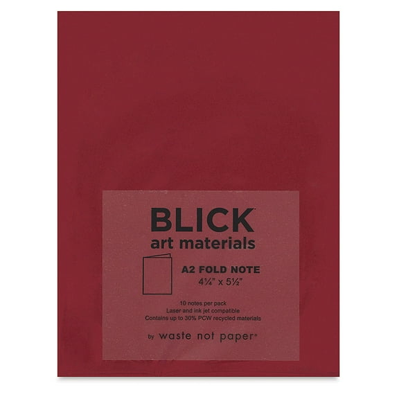 Blick Cards and Envelopes - A2 Folded Card, Red, 4-1/4" x 5-1/2", Pkg of 10