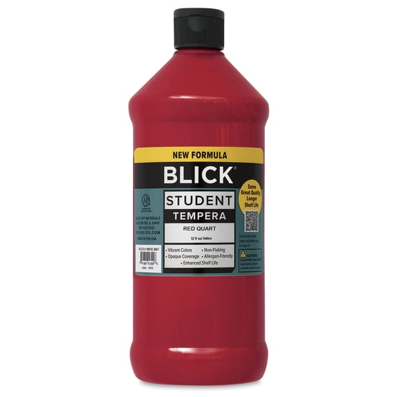 Blick Student Tempera Paint - Red, 32 oz bottle