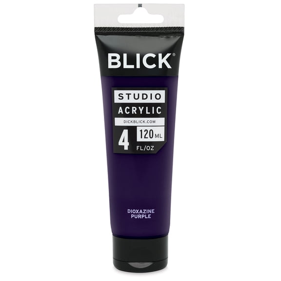 Blick Studio Acrylics - Dioxazine Purple, 4 oz tube
