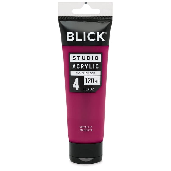 Blick Studio Acrylics - Magenta (Metallic), 4 oz tube