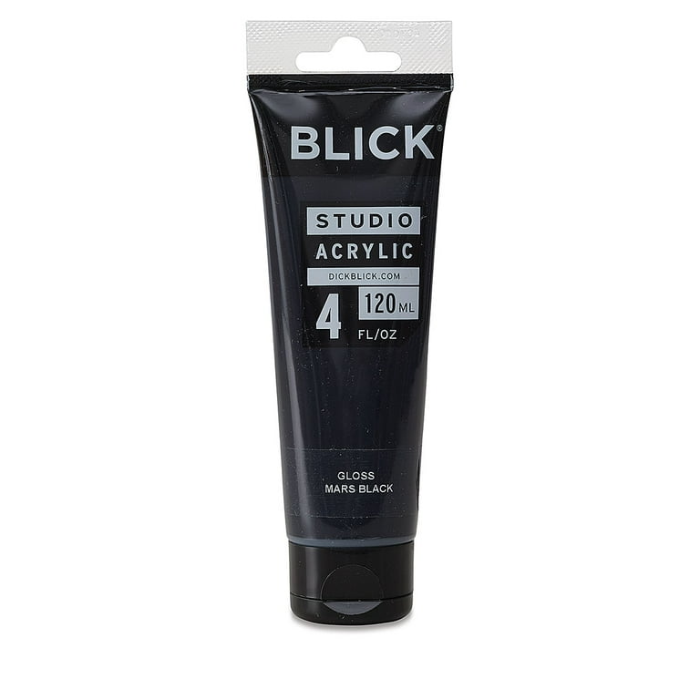 Blick Studio Acrylics - Mars Black, 4 oz tube