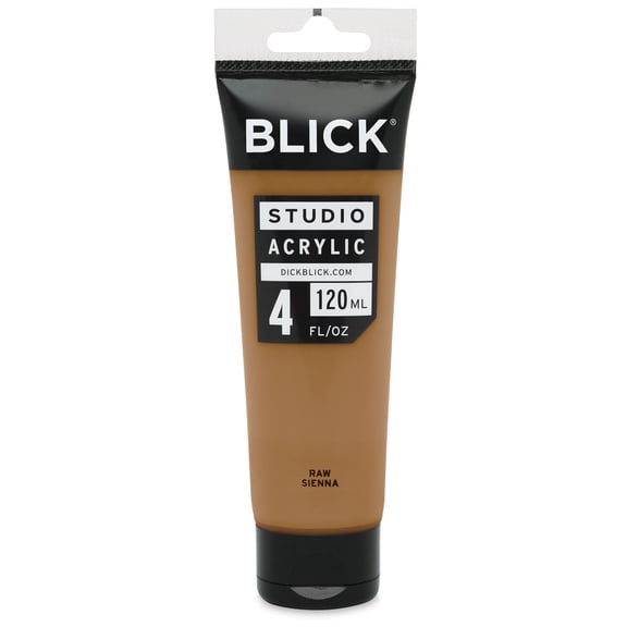 Blick Studio Acrylics - Raw Sienna, 4 oz tube