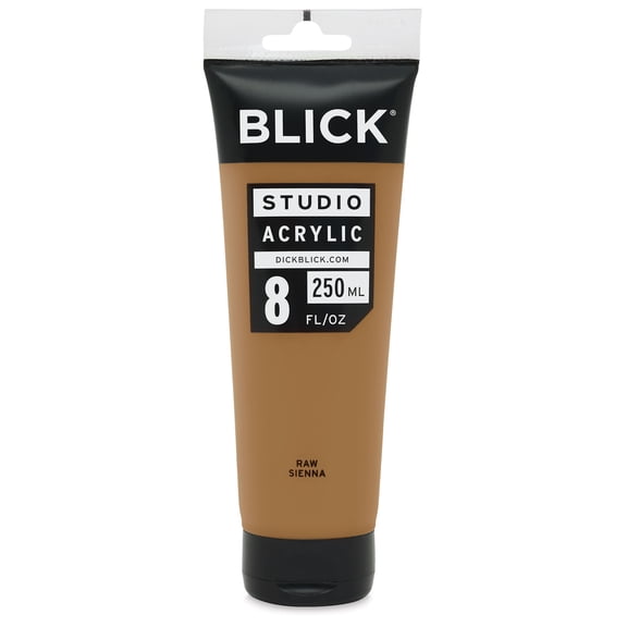 Blick Studio Acrylics - Raw Sienna, 8 oz tube