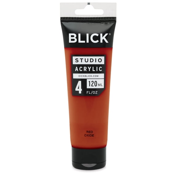 Blick Studio Acrylics - Red Oxide, 4 oz tube