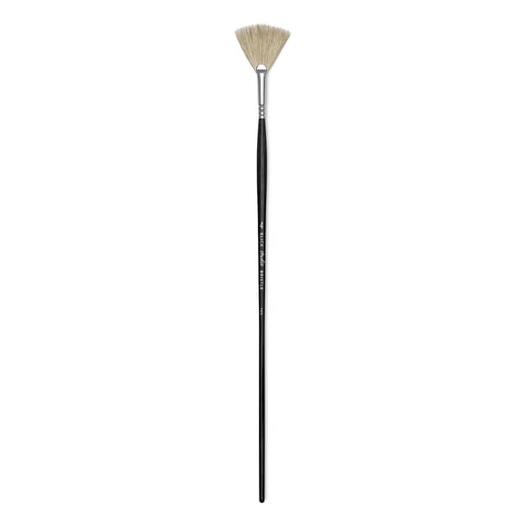 Blick Studio Bristle Brush - Fan, Long Handle, Size 4