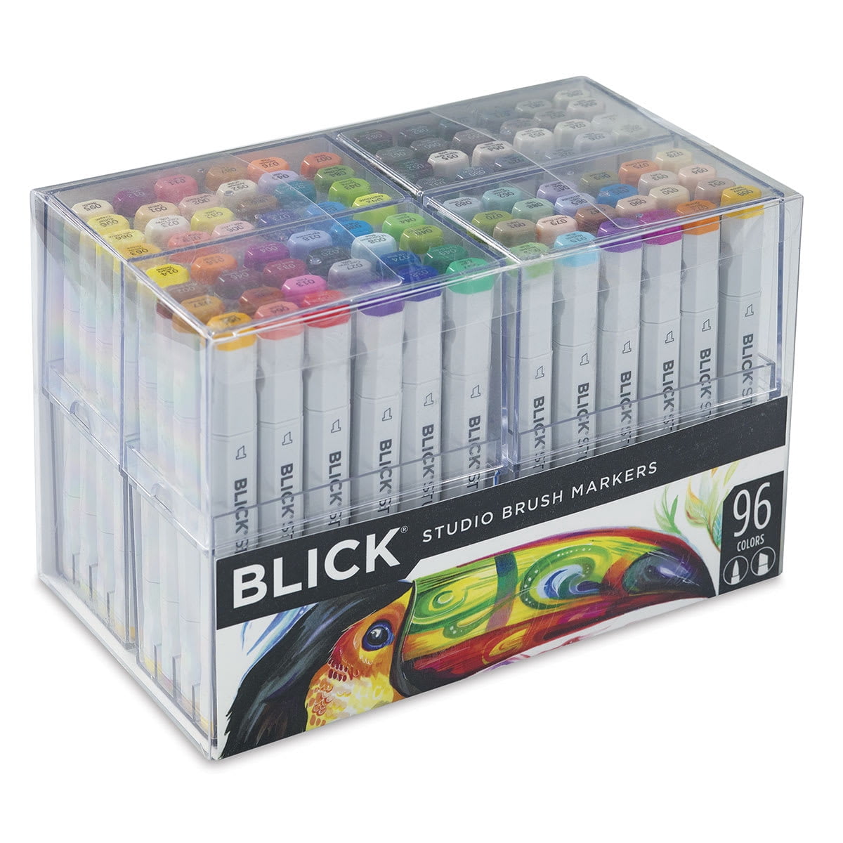 Blick Studio Brush Markers - Set of 96, Assorted Colors
