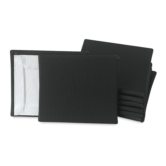 Blick Studio Mini Canvas Panel - 2" x 2", Black, Pkg of 8