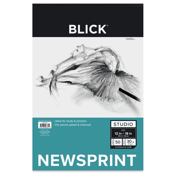 Blick Studio Newsprint Pad - 12" x 18", 50 Sheets