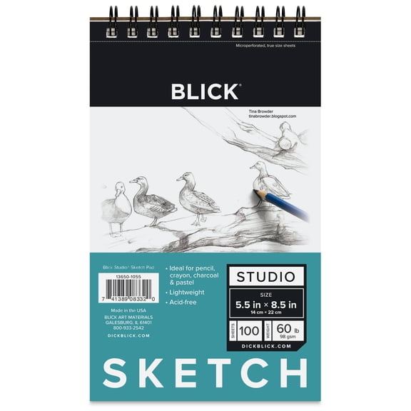 Blick Studio Sketch Pad - 5-1/2" x 8-1/2", 100 Sheets