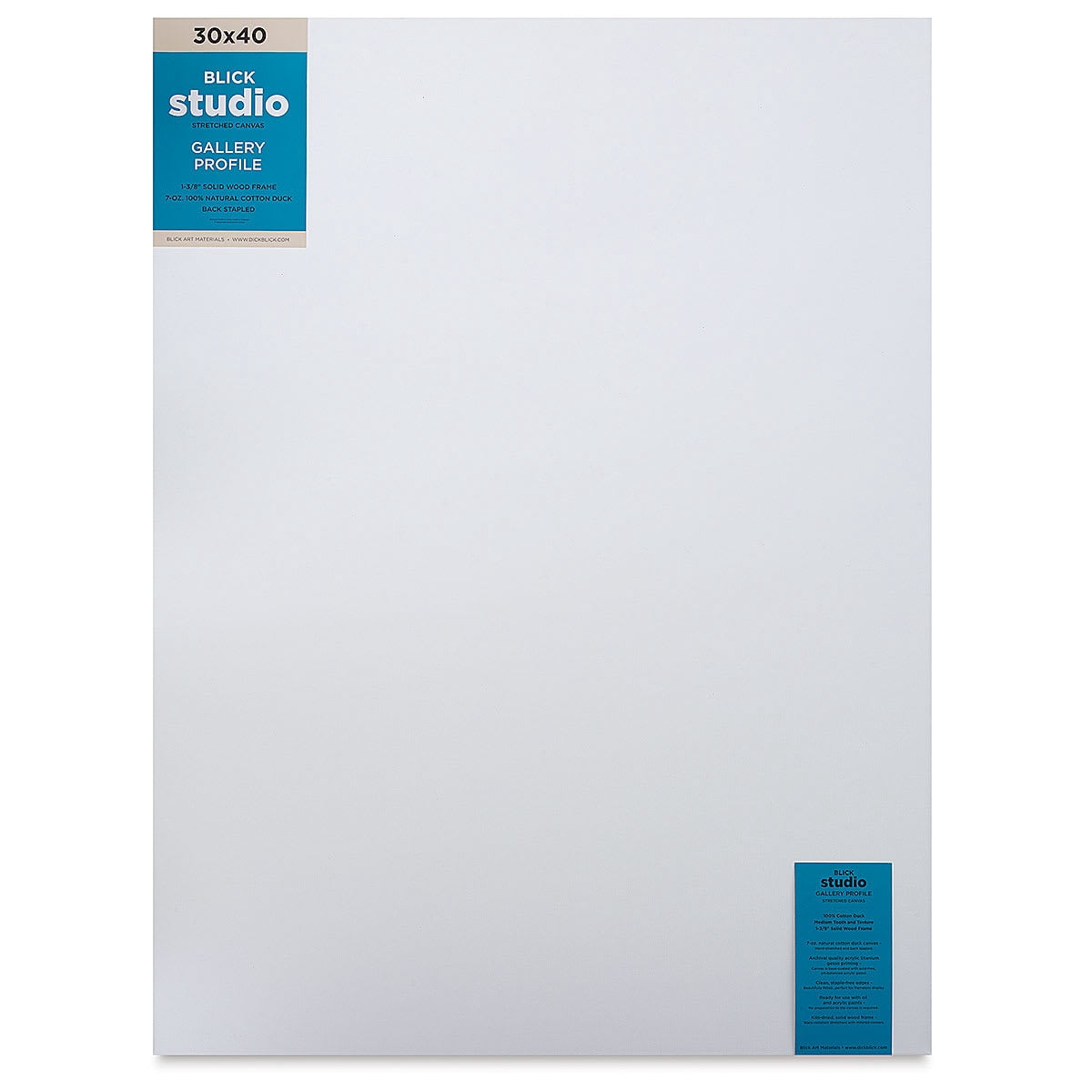 Blick Studio Stretched Cotton Canvas - Gallery Profile, 30" x 40"