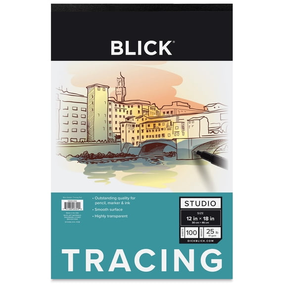 Blick Studio Tracing Paper Pad - 12" x 18", 100 Sheets