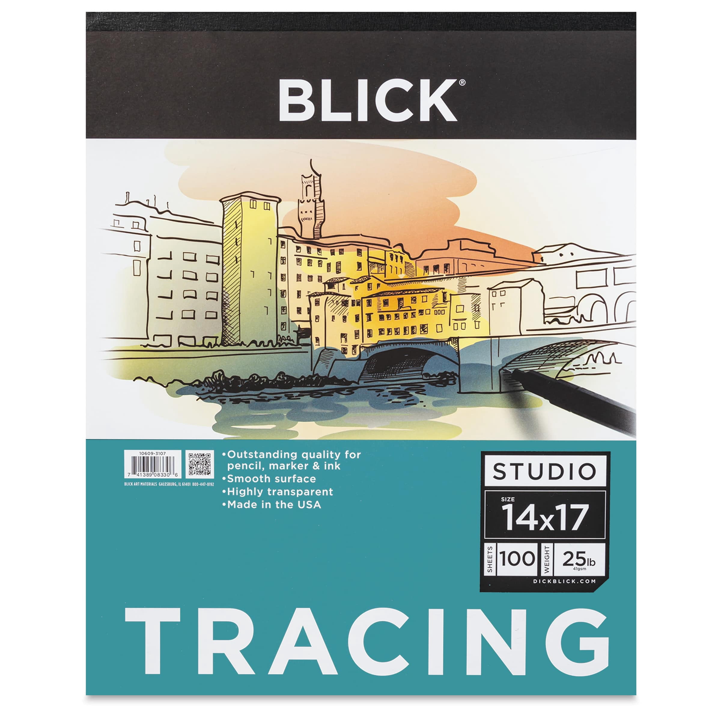 Blick Studio Tracing Paper Pad - 14" x 17", 100 Sheets