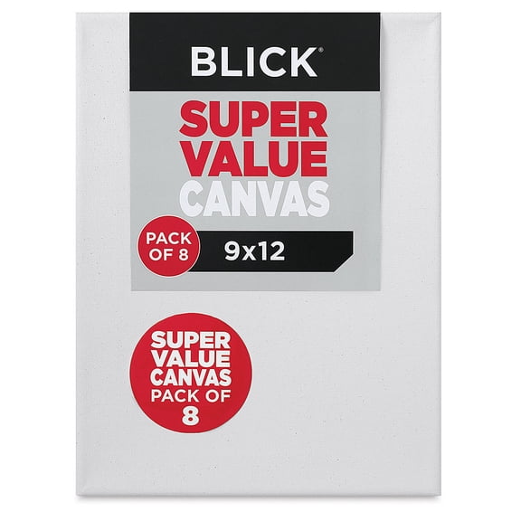 Blick Super Value Canvas Pack - 9" x 12", Pkg of 8