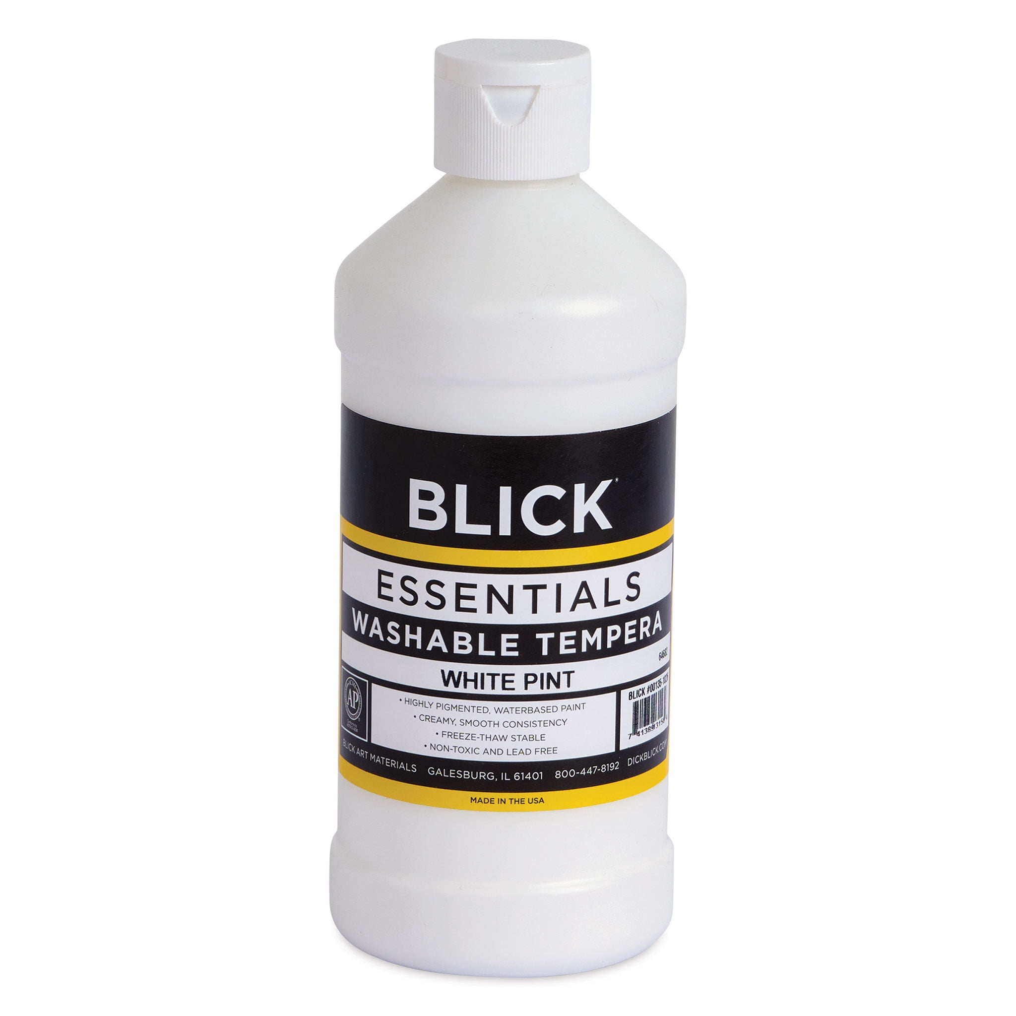 Blick Washable Tempera Paint - White, 16 oz - Walmart.com