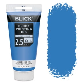 Blick Water-Soluble Block Printing Ink - Blue, 2.5 oz Tube