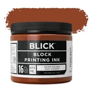 Blick Water-Soluble Block Printing Ink - Brown, 16 oz Jar