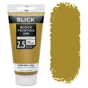 Blick Water-Soluble Block Printing Ink - Gold, 2.5 oz Tube