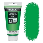 Blick Water-Soluble Block Printing Ink - Green, 2.5 oz Tube