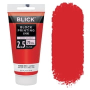 Blick Water-Soluble Block Printing Ink - Light Red, 2.5 oz Tube