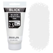 Blick Water-Soluble Block Printing Ink - White, 2.5 oz Tube