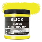 Blick Water-Soluble Block Printing Ink - Yellow, 8 oz Jar