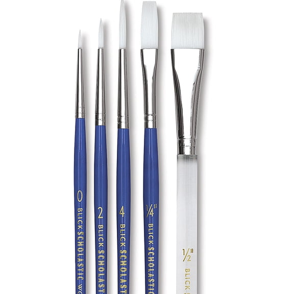 Blick Wonder White- Assorted, Short Handle, Set of 5