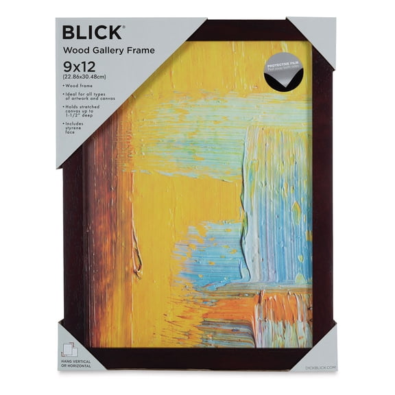 Blick Wood Gallery Frame - Walnut, 9" x 12"