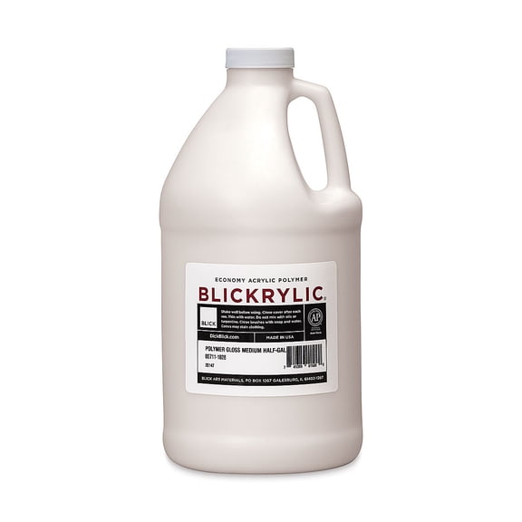 Blickrylic Polymer Gloss Medium - Gloss, Half Gallon