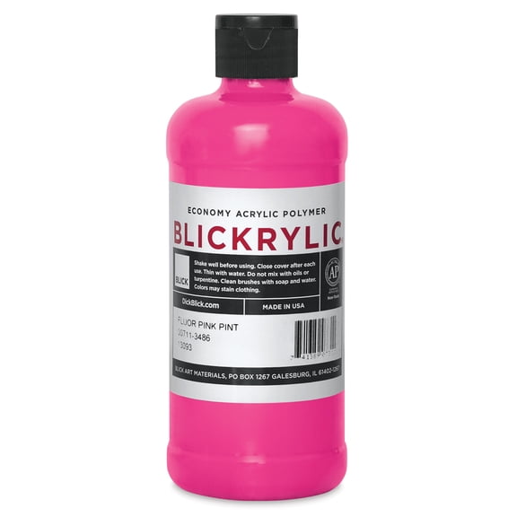 Blickrylic Student Acrylics - Fluorescent Pink, Pint