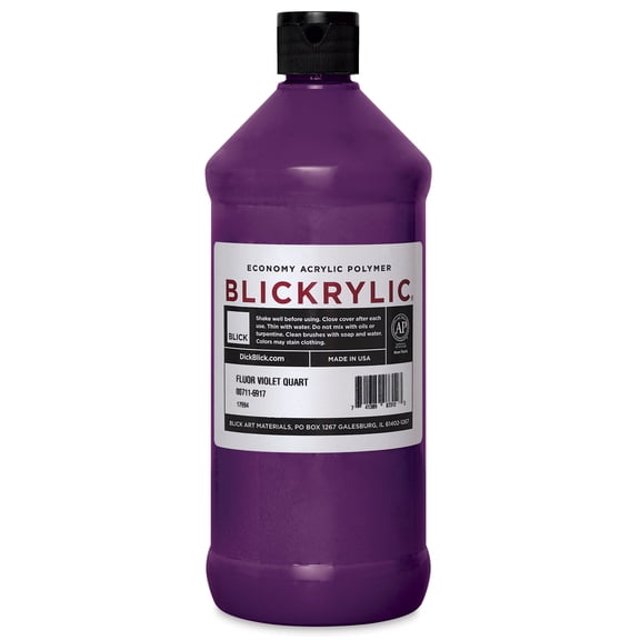 Blickrylic Student Acrylics - Fluorescent Violet, Quart
