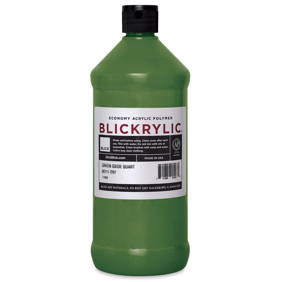 Blickrylic Student Acrylics - Green Oxide, Quart