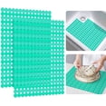 thumbnail image 1 of Bligli Round Sink Mats 2-Pack ,Non-Slip PVC Sink Protector, Fits Stainless Steel / Ceramic Sinks,15.7 x 11.8 inch,Fast Draining Dot Design for Kitchen Sink, Green, 1 of 8