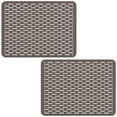 thumbnail image 1 of Bligli 15.7x11.8inch Kitchen Sink Mat, PVC Eco-Friendly Bottom Protector with Fast Drain & Anti-Slip, Clear Gray, 1 of 7