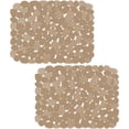thumbnail image 1 of Bligli Pebble Sink Mat 2-Pack - PVC Kitchen Protector for Stainless Steel/Ceramic, Dish Drying Mat for Dishes, 15.7" x 11.8", Clear Yellow, 1 of 7