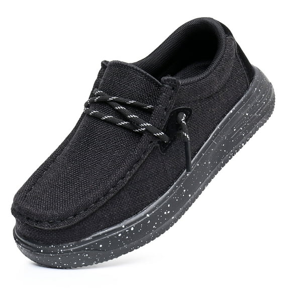 Blikcon Boys Girls Slip-On Casual Boat Shoes Light-Weight Lace Up Loafers(Toddler/Little Kid/Big Kid)