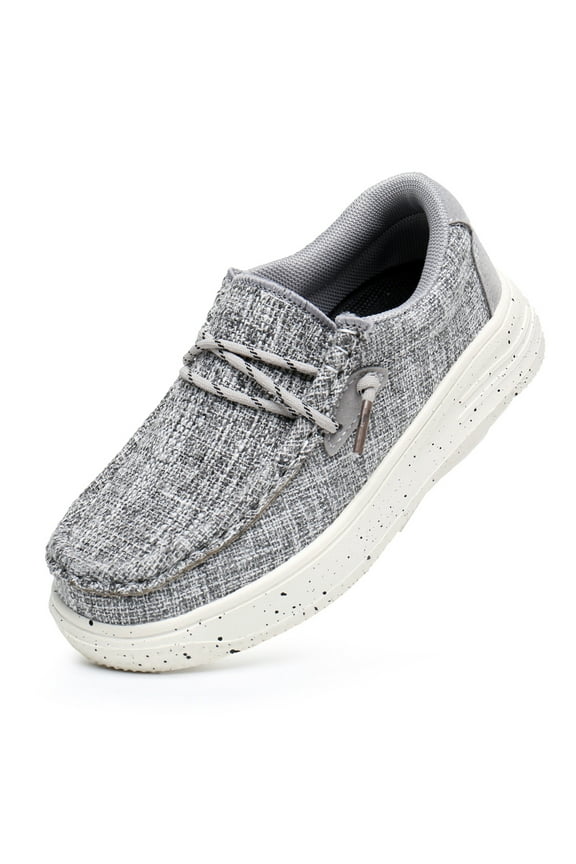 Boys Girls Slip-On Casual Boat Shoes Light-Weight Lace Up Loafers(Toddler/Little Kid/Big Kid)