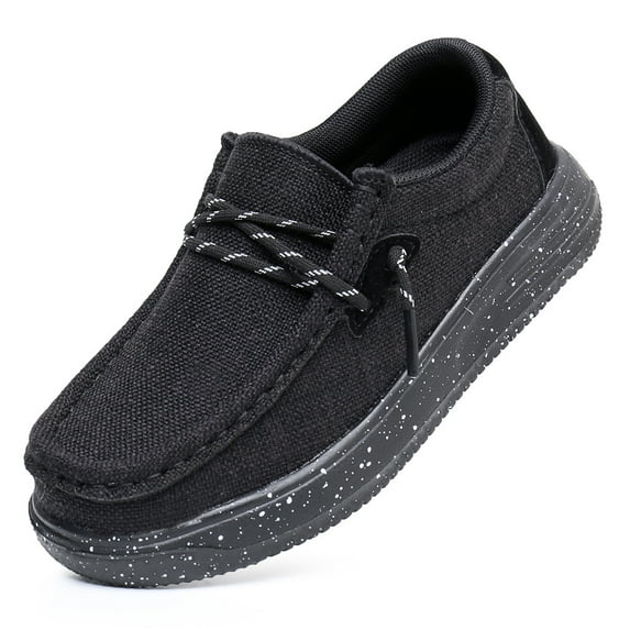 Blikcon Boys Girls Slip-On Casual Boat Shoes Light-Weight Lace Up Loafers(Toddler/Little Kid/Big Kid)