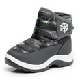 thumbnail image 1 of Blikcon Boys Girls Snow Boots Water Resistance Cold Weather Winter Boots (Color : GrayDinosaur, Size : 9.5 Toddler), 1 of 10