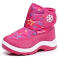 thumbnail image 1 of Blikcon Boys Girls Snow Boots Water Resistance Cold Weather Winter Boots (Color : PeachStar, Size : 6 Toddler), 1 of 12