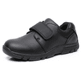 thumbnail image 1 of Blikcon Boys School Shoes Black Uniform Dress Shoes with Hook and Loop (Little Kid/Big Kid), 1 of 7