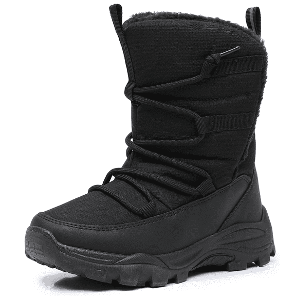 Blikcon Boys Snow Boots Water-Resistant Slip Resistant Warm Winter Shoes (Little Kid/Big Kid)